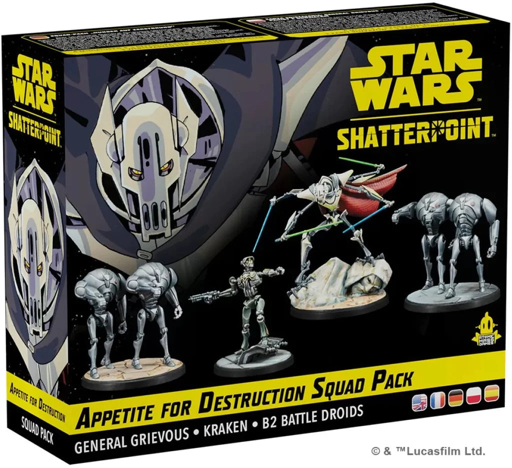 Star Wars Shatterpoint: Appetite for Destruction: General Grievous Squad Pack Star Wars: Legion Fantasy Flight Games    | Red Claw Gaming