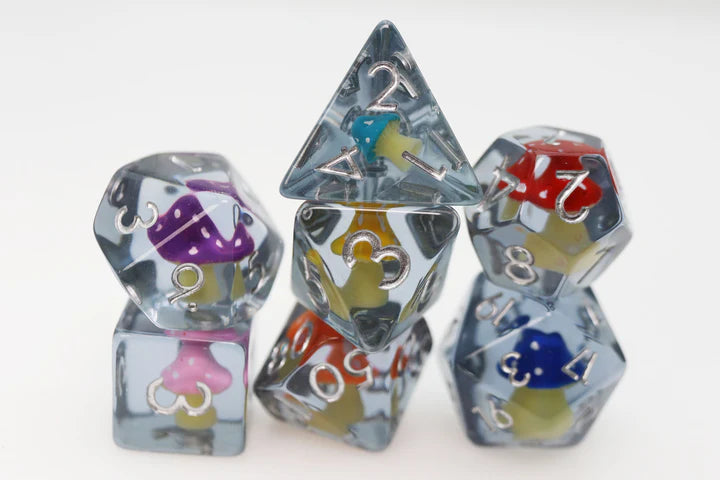 WHIMSICAL MUSHROOMS Dice & Counters Foam Brain Games    | Red Claw Gaming