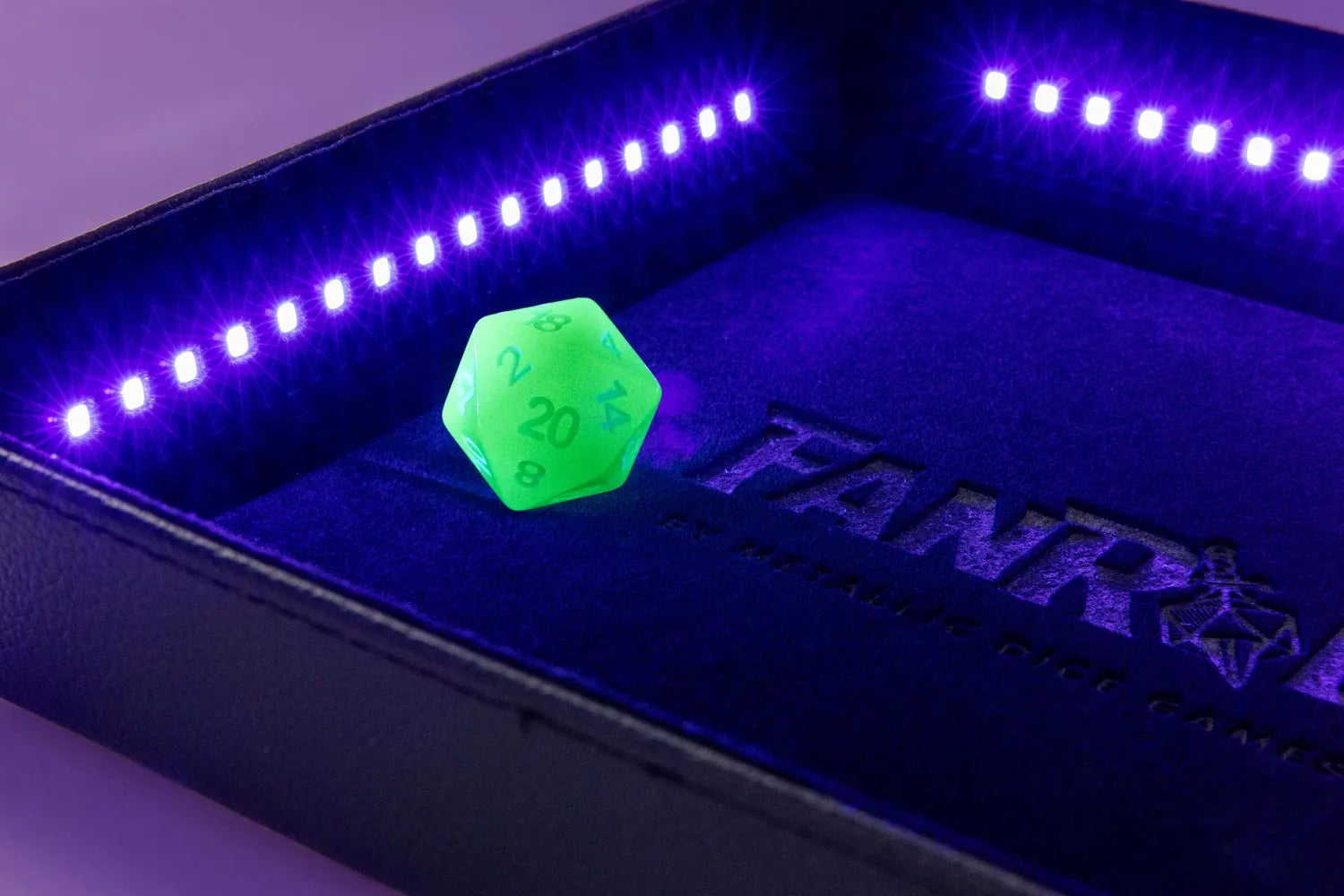 Blacklight Dice Tray Dice Tray FanRoll Dice    | Red Claw Gaming