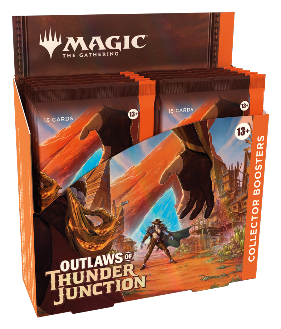 Outlaws of Thunder Junction Collector Box Sealed Magic the Gathering Wizards of the Coast    | Red Claw Gaming
