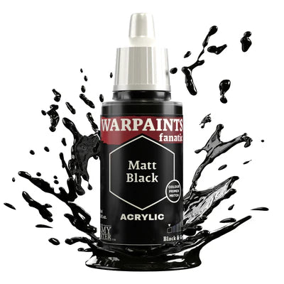 WARPAINTS: FANATIC ACRYLIC MATT BLACK Paint Army Painter    | Red Claw Gaming