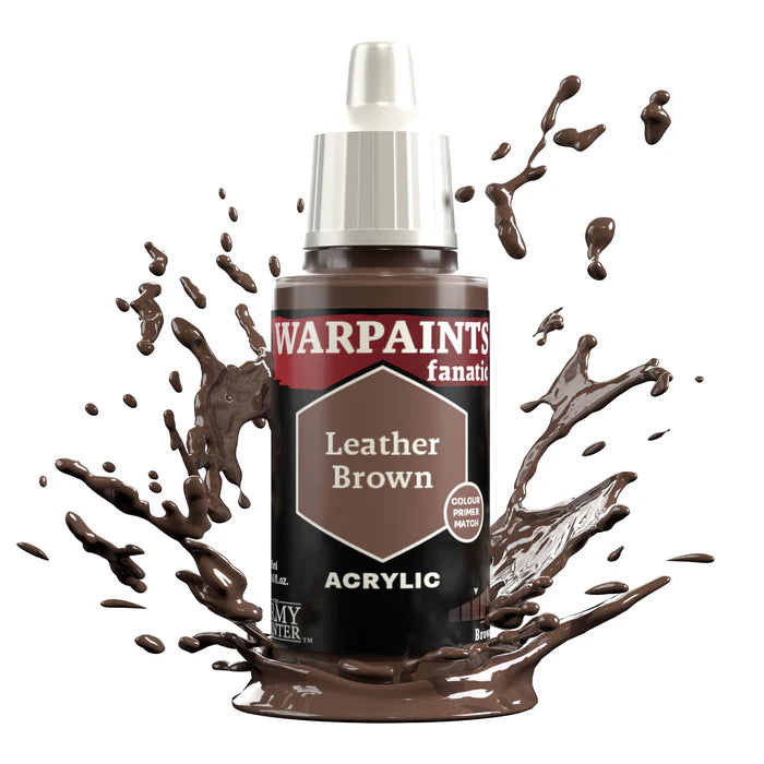 WARPAINTS: FANATIC ACRYLIC LEATHER BROWN Paint Army Painter    | Red Claw Gaming