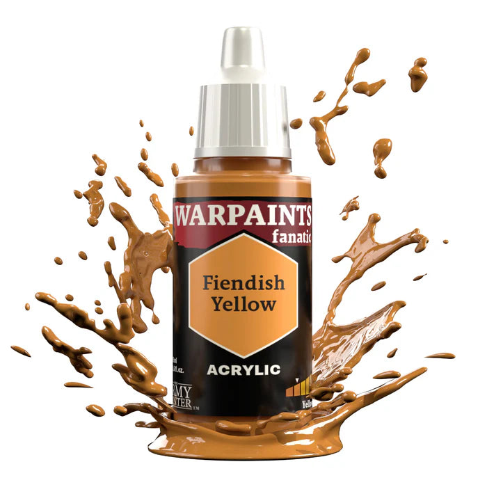 WARPAINTS: FANATIC ACRYLIC FIENDISH YELLOW Paint Army Painter    | Red Claw Gaming