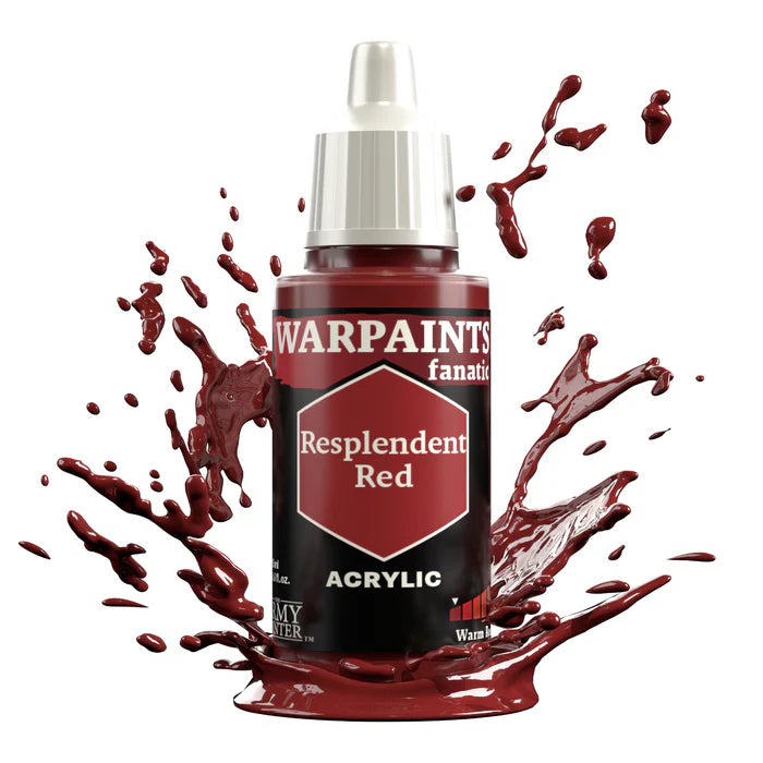 WARPAINTS: FANATIC ACRYLIC RESPLENDENT RED Paint Army Painter    | Red Claw Gaming