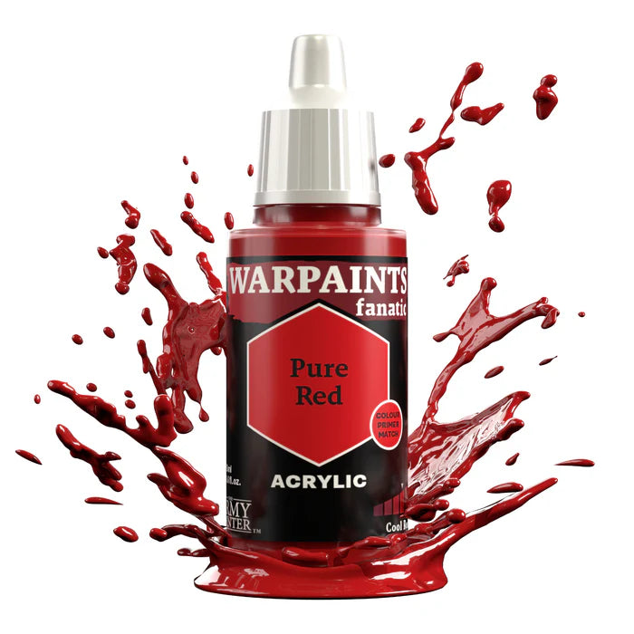 WARPAINTS: FANATIC ACRYLIC PURE RED Paint Army Painter    | Red Claw Gaming
