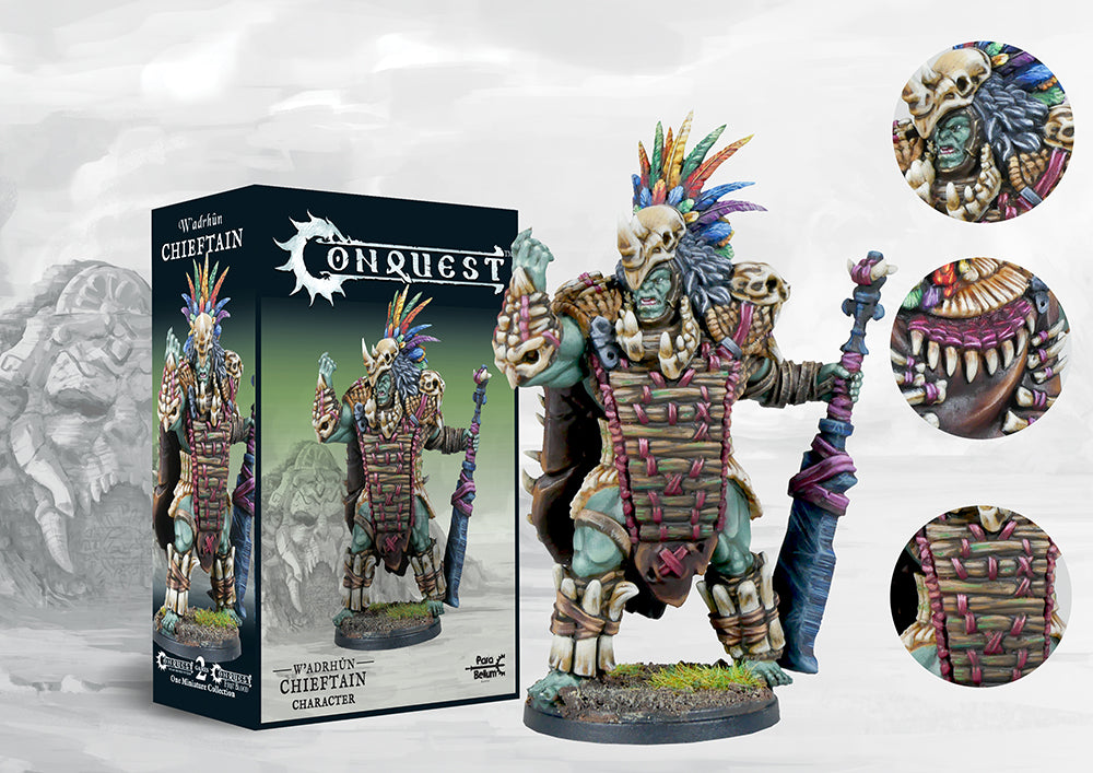CONQUEST: W'ADRHUN CHIEFTAIN CHARACTER Miniatures Universal DIstribution    | Red Claw Gaming