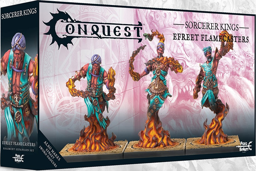 CONQUEST: SORCERER KINGS EFREET FLAMECASTERS Miniatures Universal DIstribution    | Red Claw Gaming