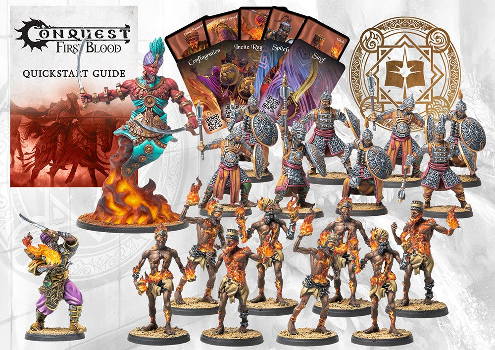 CONQUEST: SORCERER KINGS - FIRST BLOOD WARBAND Miniatures Universal DIstribution    | Red Claw Gaming