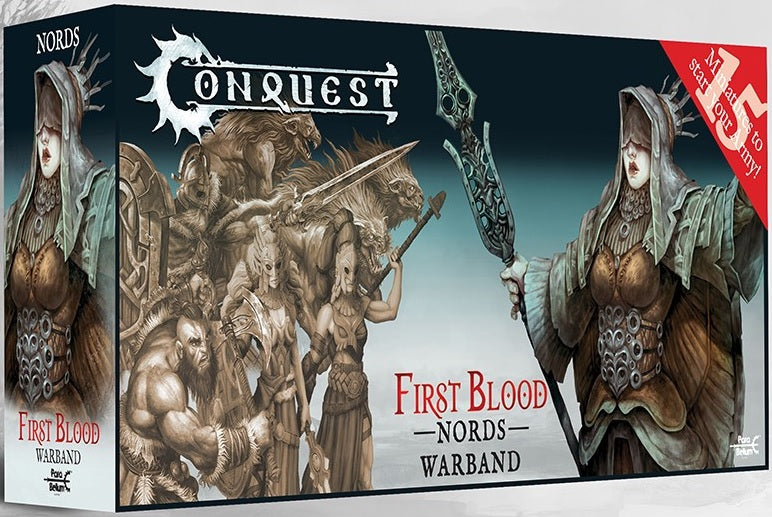 CONQUEST: NORDS - FIRST BLOOD WARBAND Miniatures Universal DIstribution    | Red Claw Gaming