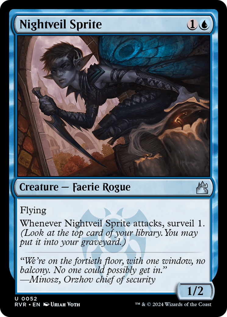 Nightveil Sprite [Ravnica Remastered] MTG Single Magic: The Gathering    | Red Claw Gaming