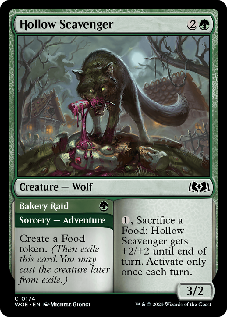 Hollow Scavenger // Bakery Raid [Wilds of Eldraine] MTG Single Magic: The Gathering    | Red Claw Gaming