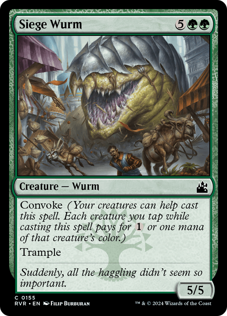 Siege Wurm [Ravnica Remastered] MTG Single Magic: The Gathering    | Red Claw Gaming