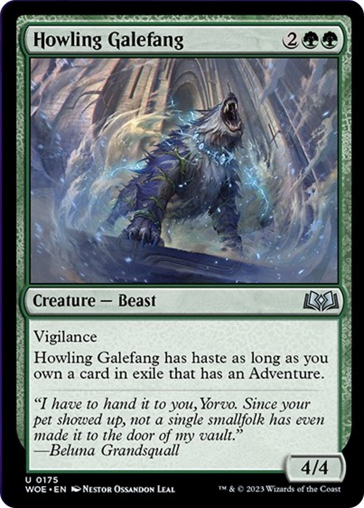 Howling Galefang [Wilds of Eldraine] MTG Single Magic: The Gathering    | Red Claw Gaming