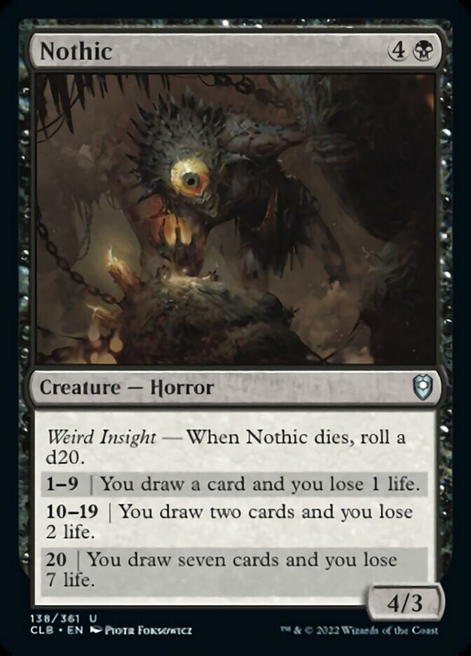 Nothic [Commander Legends: Battle for Baldur's Gate] MTG Single Magic: The Gathering    | Red Claw Gaming