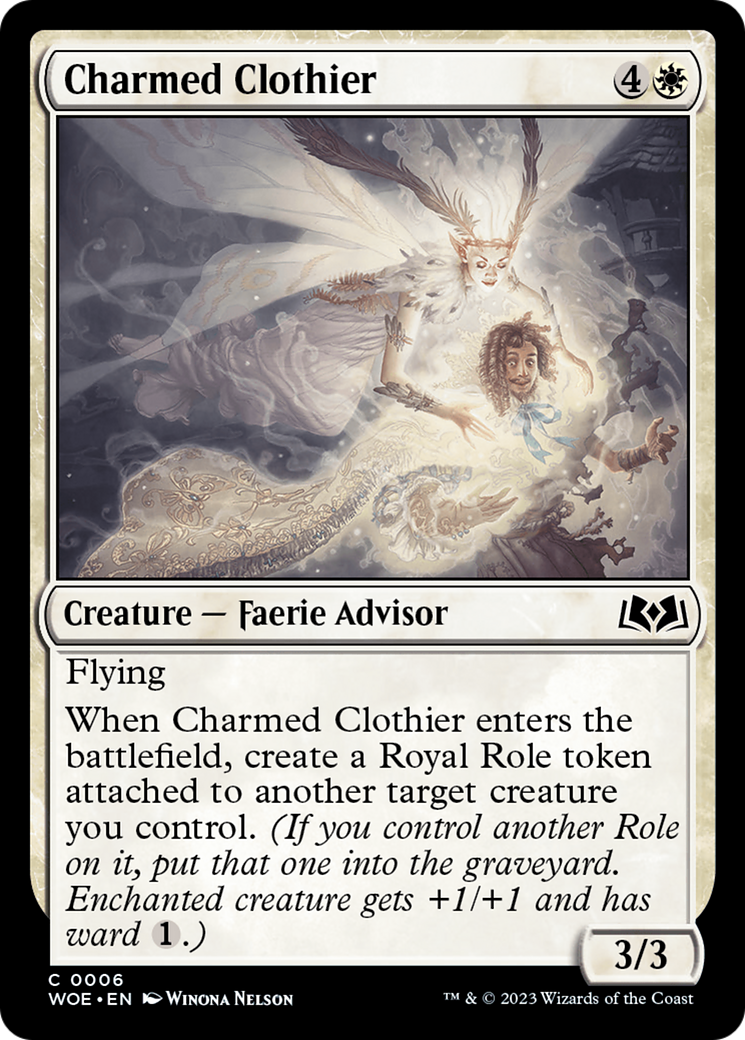Charmed Clothier [Wilds of Eldraine] MTG Single Magic: The Gathering    | Red Claw Gaming