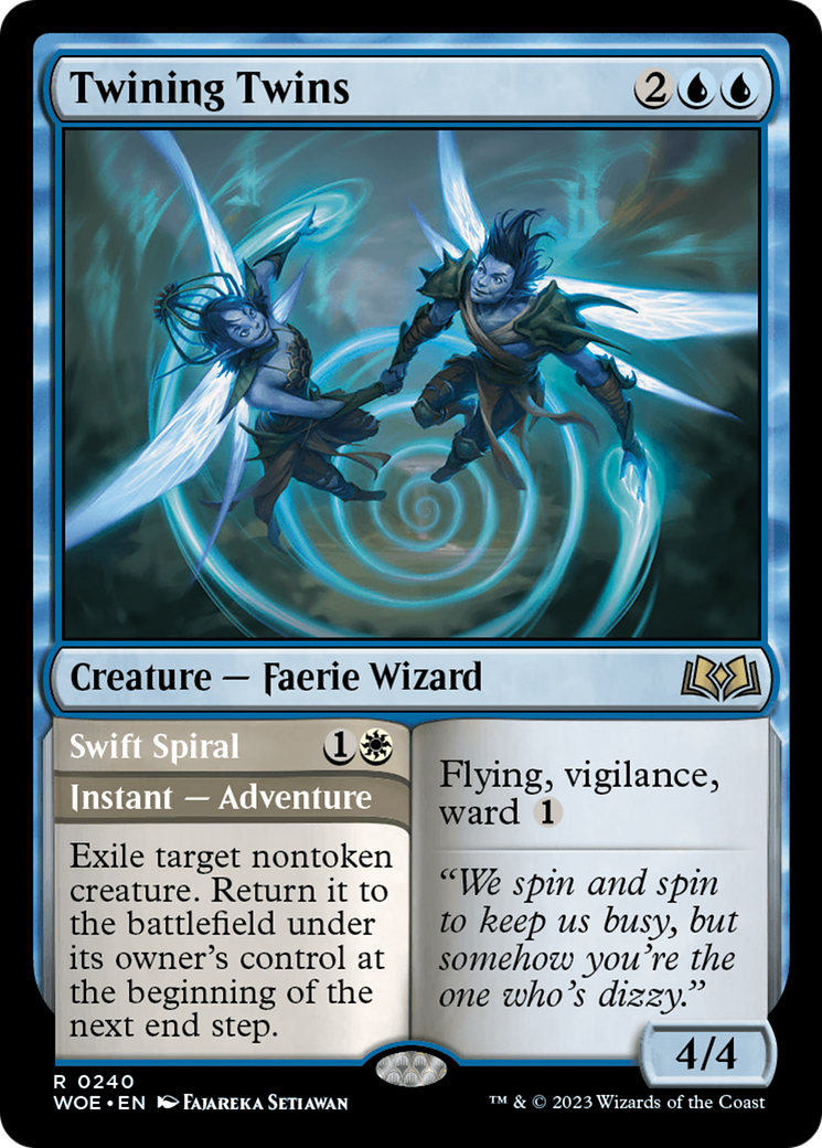 Twining Twins // Swift Spiral [Wilds of Eldraine] MTG Single Magic: The Gathering    | Red Claw Gaming