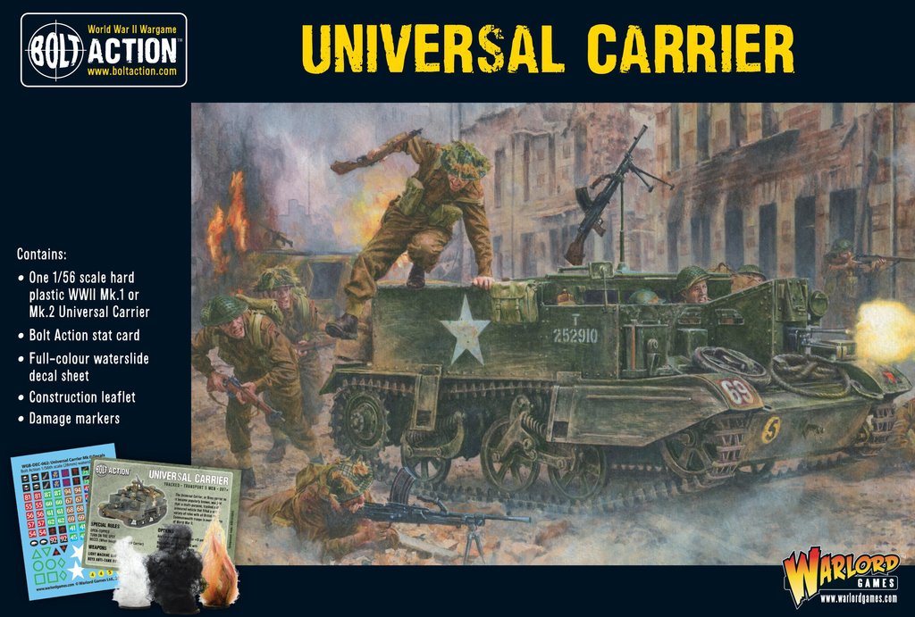 Universal Carrier British Warlord Games    | Red Claw Gaming