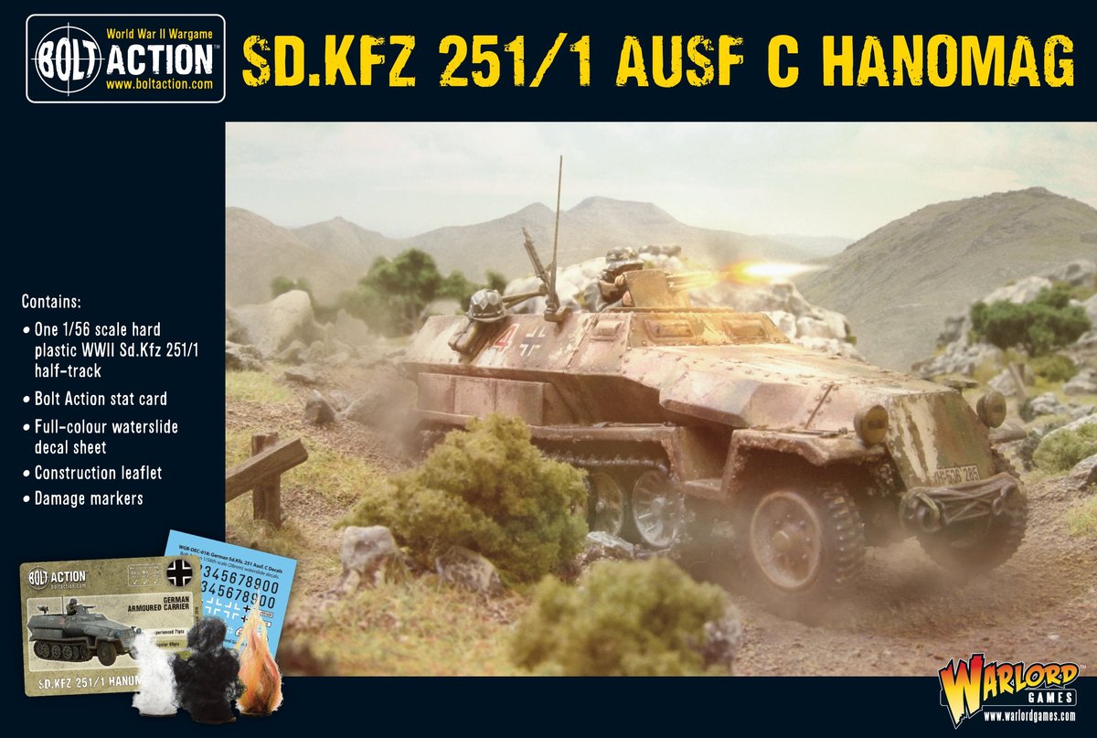 Sd.Kfz 251/1 Ausf C Hanomag Germany Warlord Games    | Red Claw Gaming