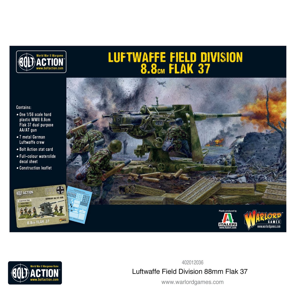 Luftwaffe Field Division 88mm Flak 37 Germany Warlord Games    | Red Claw Gaming