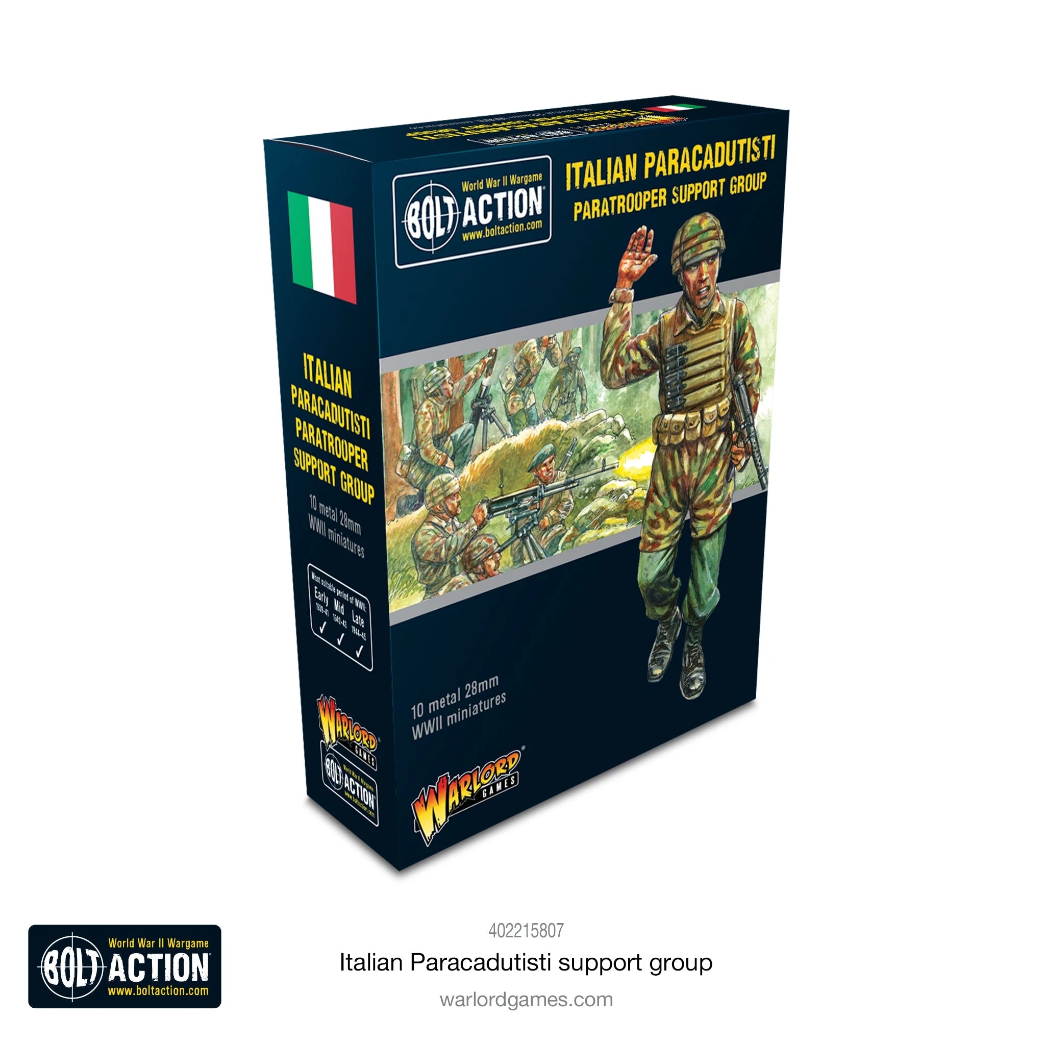 Italian Paracadutisti Paratrooper Support Group Italian Warlord Games    | Red Claw Gaming
