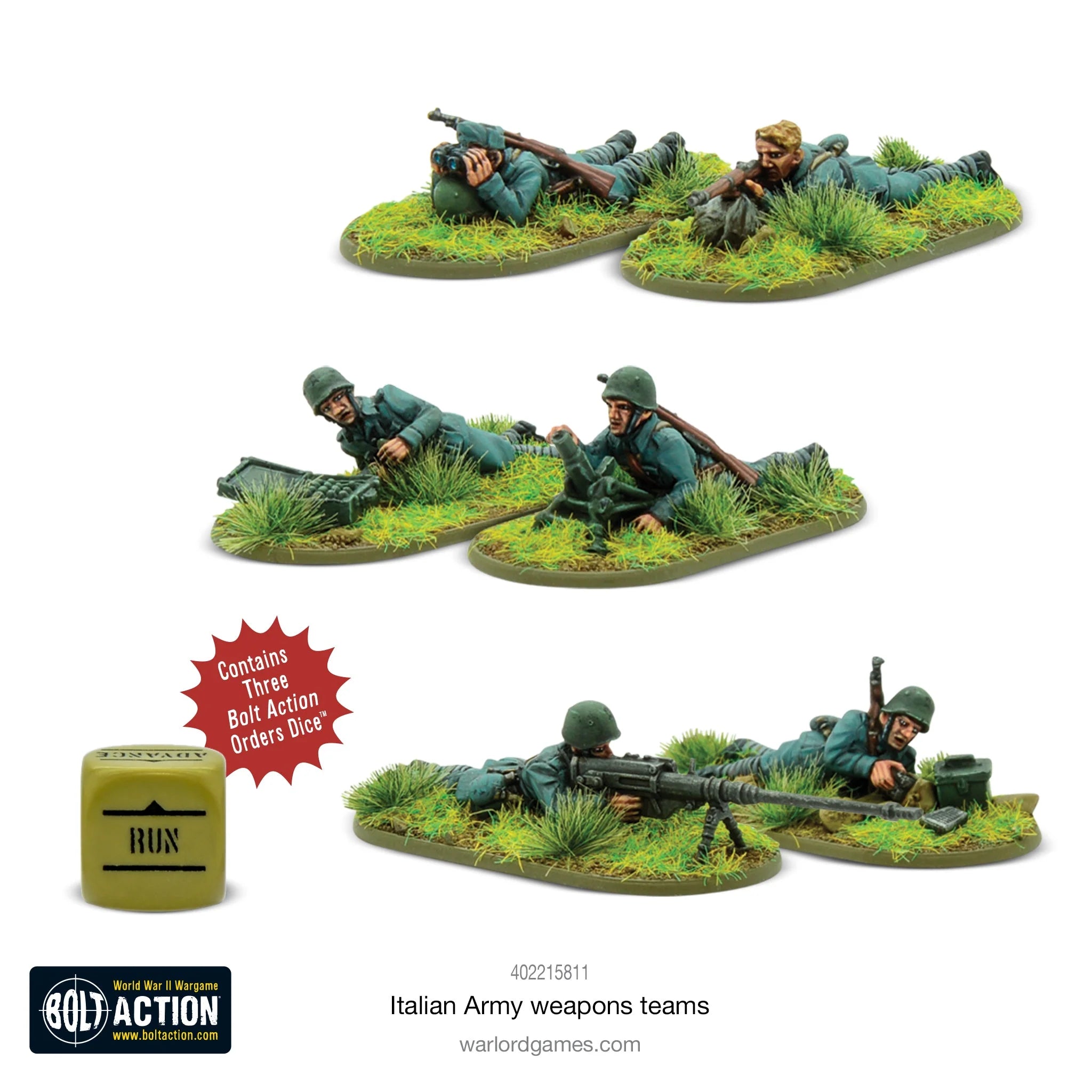 Italian Army Weapons Team Italian Warlord Games    | Red Claw Gaming