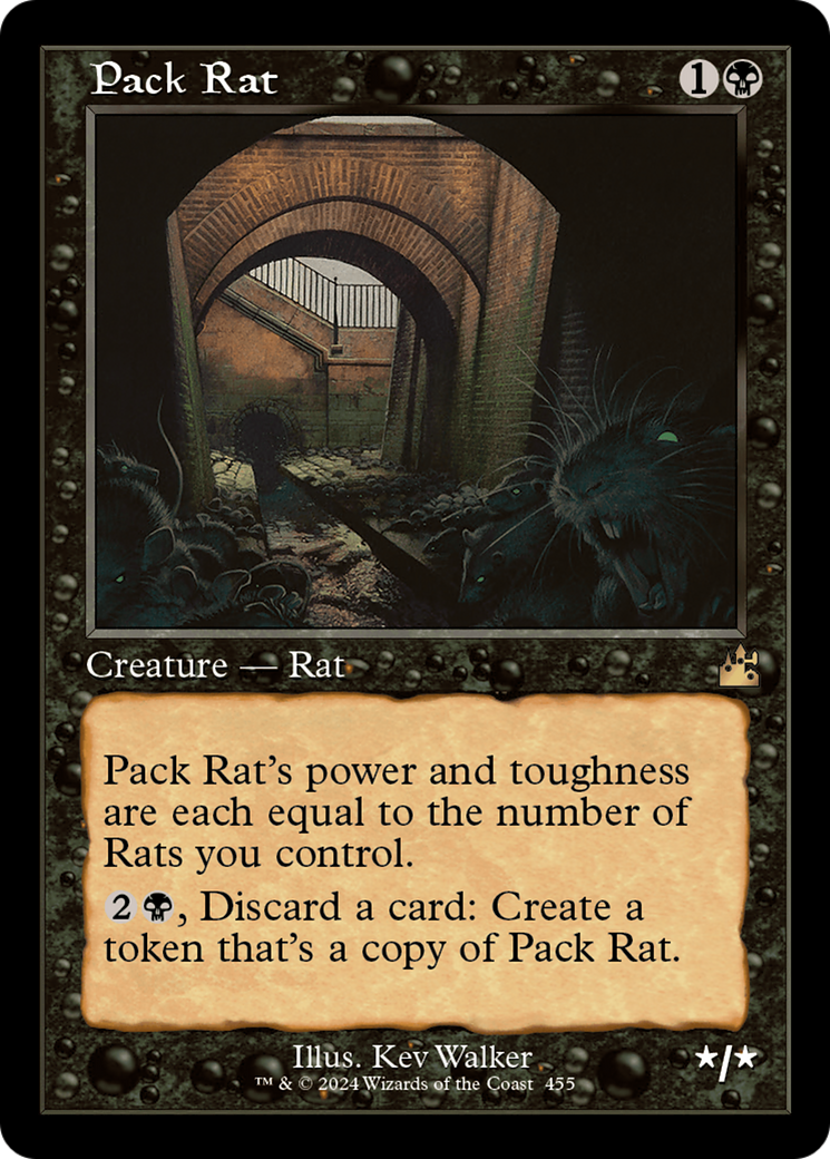 Pack Rat (Retro Frame) [Ravnica Remastered] MTG Single Magic: The Gathering    | Red Claw Gaming
