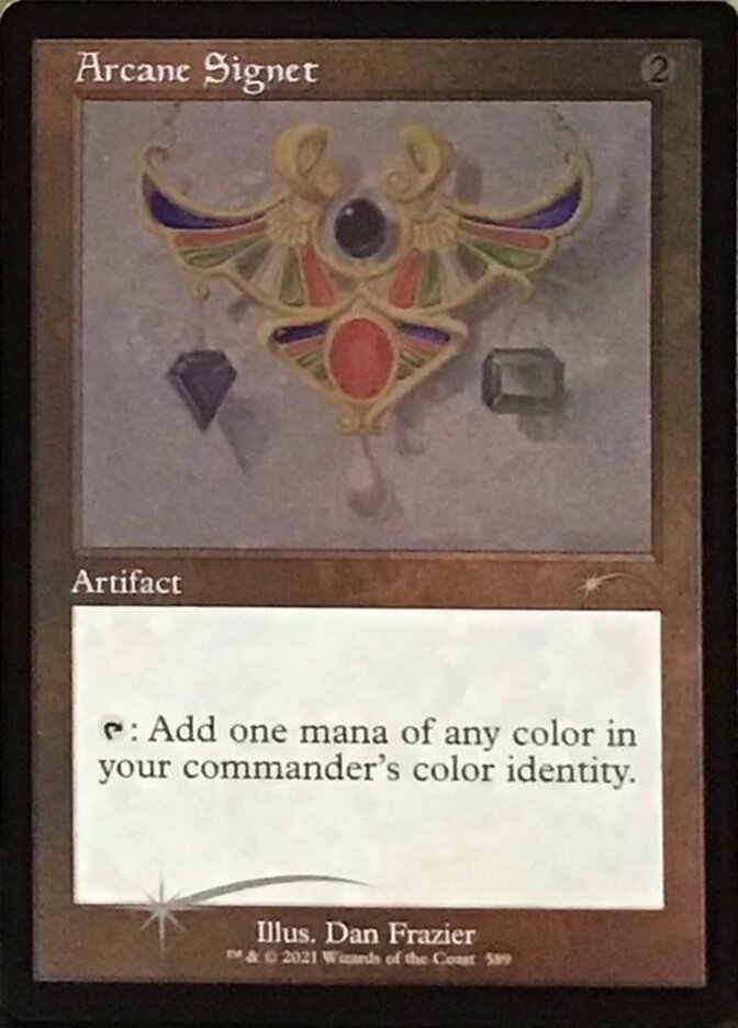 Arcane Signet (Retro) (Foil Etched) [Secret Lair Drop Promos] MTG Single Magic: The Gathering    | Red Claw Gaming
