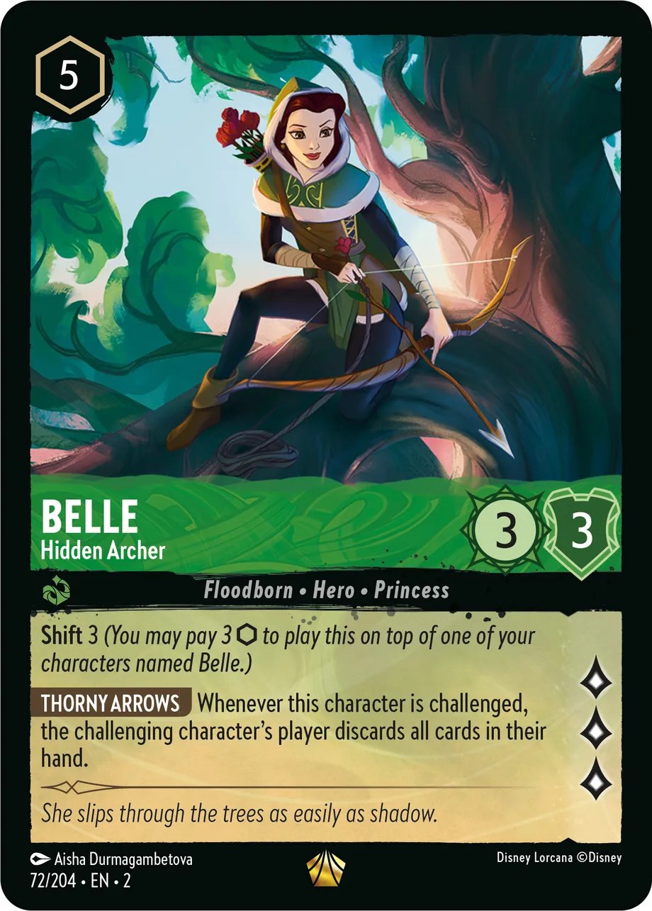 Belle - Hidden Archer (72/204) [Rise of the Floodborn] Lorcana Single Disney    | Red Claw Gaming