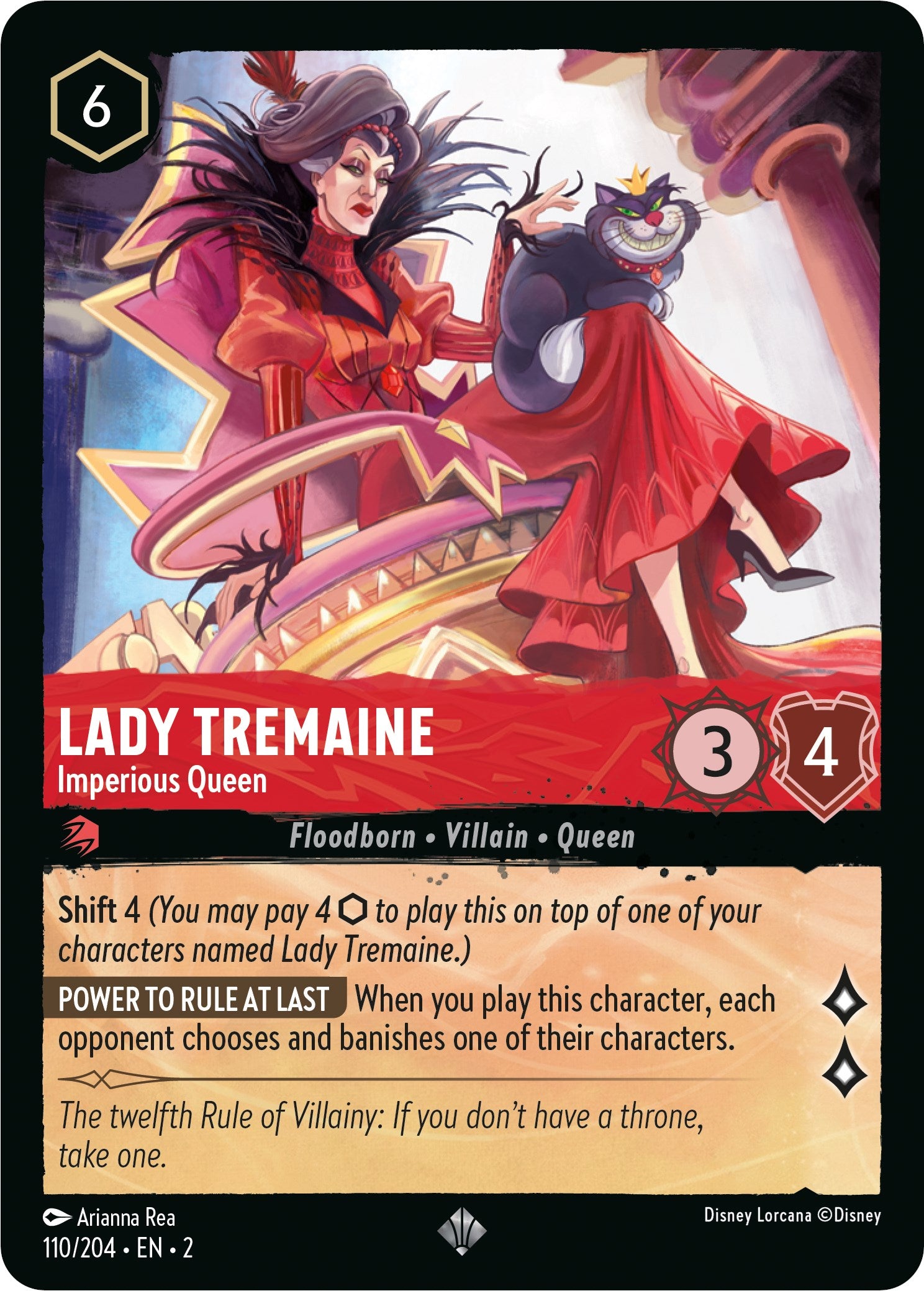 Lady Tremaine - Imperious Queen (110/204) [Rise of the Floodborn] Lorcana Single Disney    | Red Claw Gaming