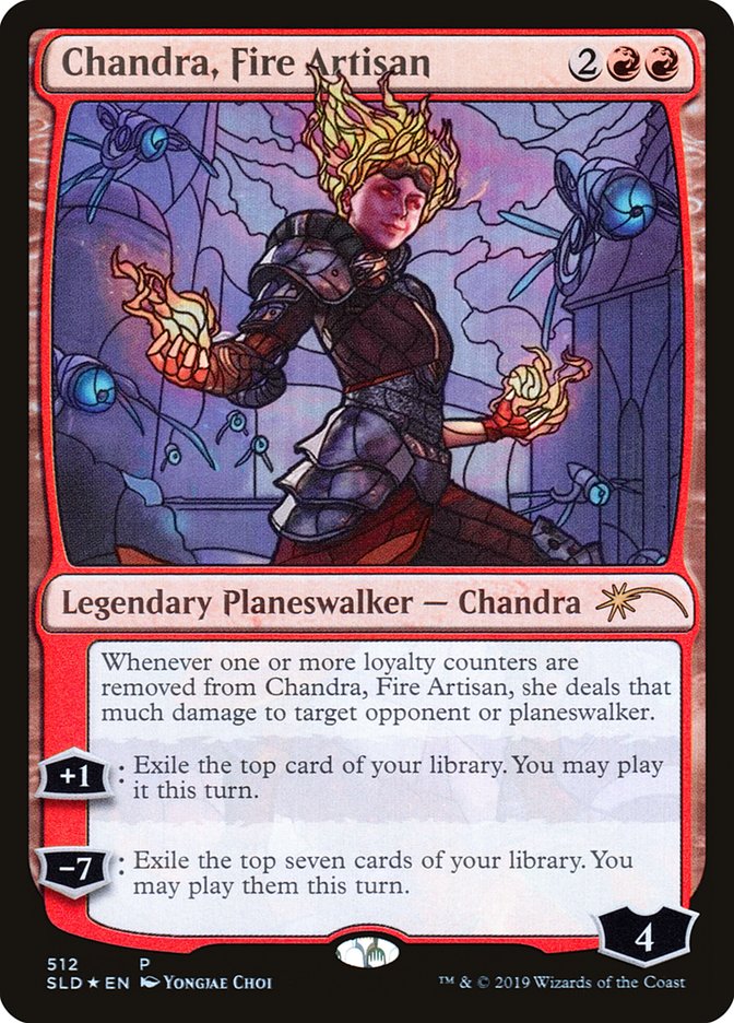 Chandra, Fire Artisan (Stained Glass) [Secret Lair Drop Promos] MTG Single Magic: The Gathering    | Red Claw Gaming