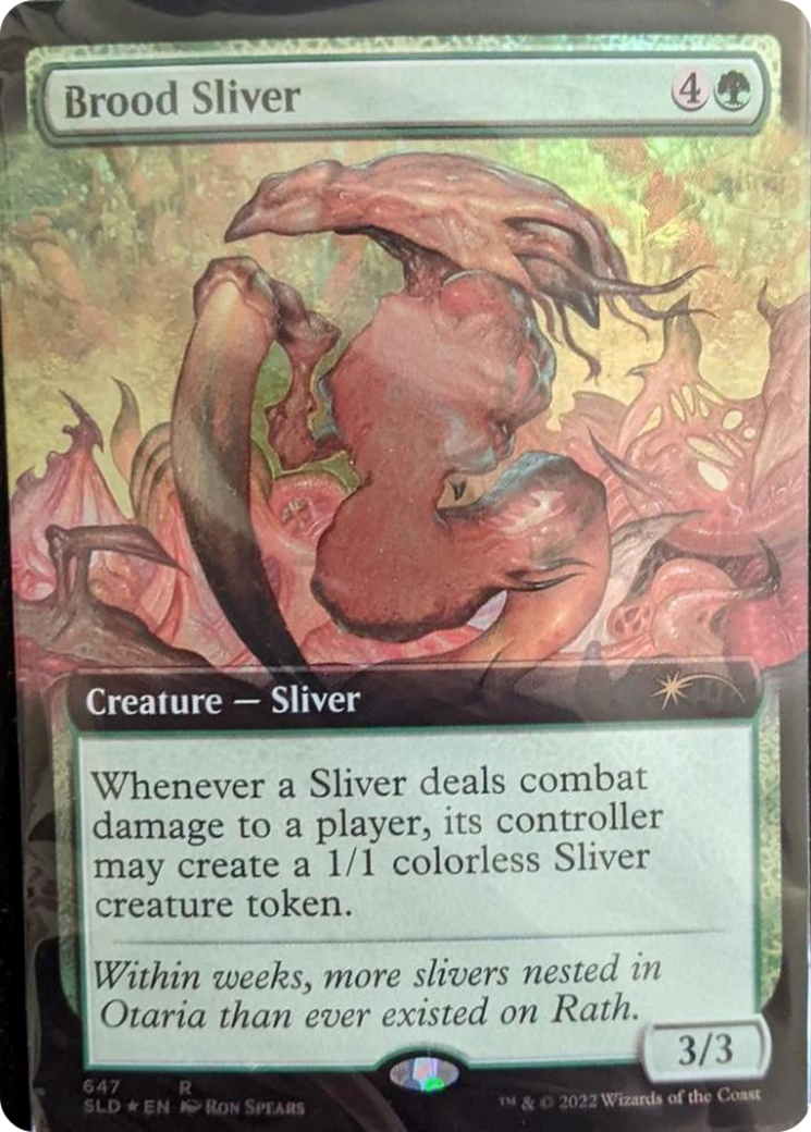 Brood Sliver (Extended Art) [Secret Lair Drop Promos] MTG Single Magic: The Gathering    | Red Claw Gaming