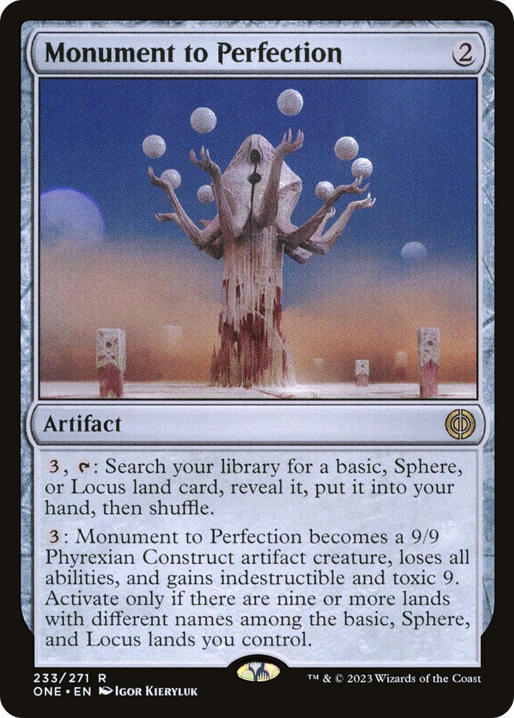 Monument to Perfection [Phyrexia: All Will Be One] MTG Single Magic: The Gathering    | Red Claw Gaming
