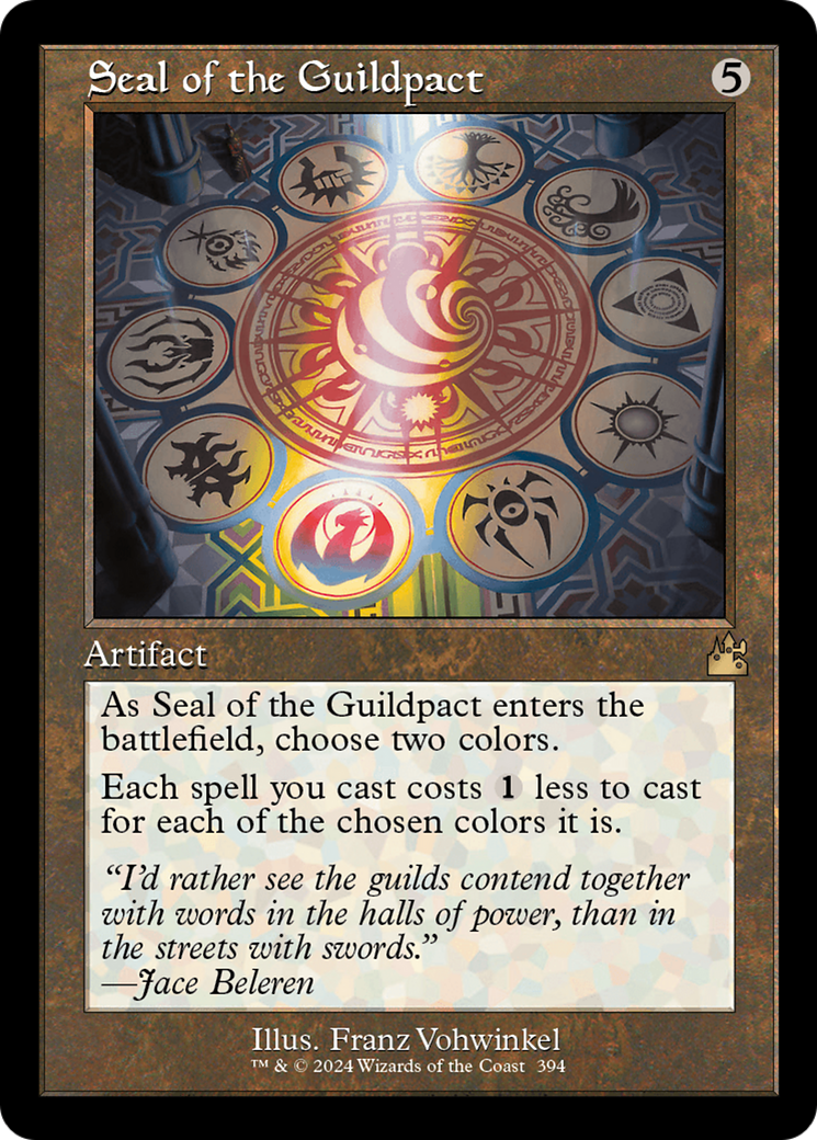 Seal of the Guildpact (Retro Frame) [Ravnica Remastered] MTG Single Magic: The Gathering    | Red Claw Gaming