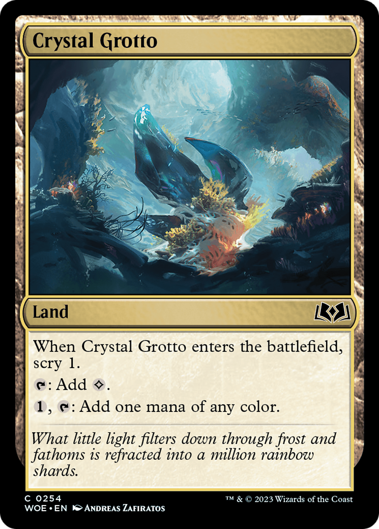 Crystal Grotto [Wilds of Eldraine] MTG Single Magic: The Gathering    | Red Claw Gaming