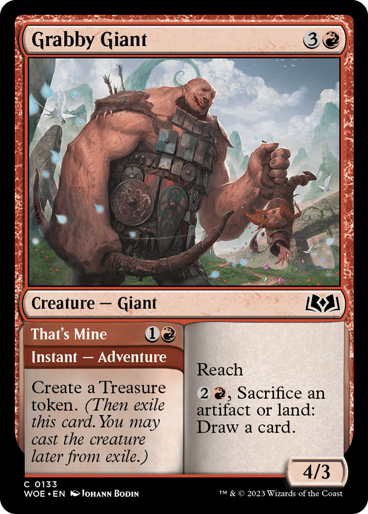 Grabby Giant // That's Mine [Wilds of Eldraine] MTG Single Magic: The Gathering    | Red Claw Gaming
