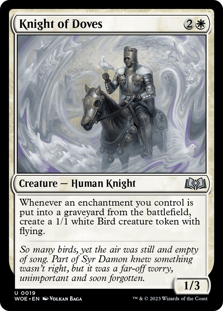 Knight of Doves [Wilds of Eldraine] MTG Single Magic: The Gathering    | Red Claw Gaming