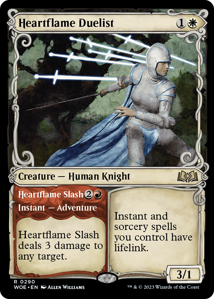 Heartflame Duelist // Heartflame Slash (Showcase) [Wilds of Eldraine] MTG Single Magic: The Gathering    | Red Claw Gaming