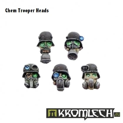 Chem Trooper Heads (10) Minatures Kromlech    | Red Claw Gaming