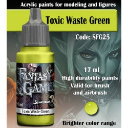 TOXIC WASTE GREEN SFG25 Scale Fantasy and Game Color Scale 75    | Red Claw Gaming