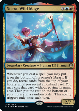 Neera, Wild Mage [Commander Legends: Battle for Baldur's Gate] MTG Single Magic: The Gathering    | Red Claw Gaming