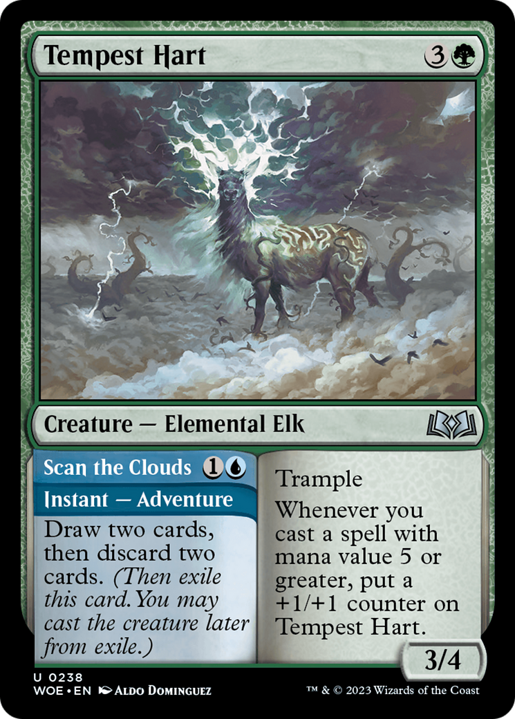 Tempest Hart // Scan the Clouds [Wilds of Eldraine] MTG Single Magic: The Gathering    | Red Claw Gaming