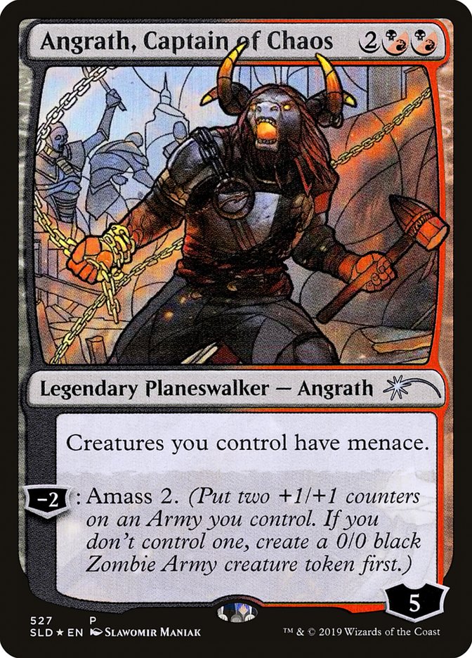 Angrath, Captain of Chaos (Stained Glass) [Secret Lair Drop Promos] MTG Single Magic: The Gathering    | Red Claw Gaming