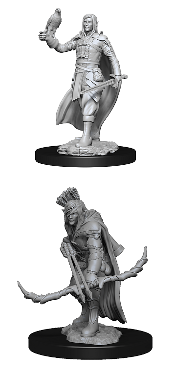 DND UNPAINTED MINIS WV13 ELF RANGER MALE Minatures Wizkids Games    | Red Claw Gaming