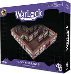 WARLOCK TOWN/VILLAGE TILES II: PLASTER WALLS Minatures Wizkids Games    | Red Claw Gaming