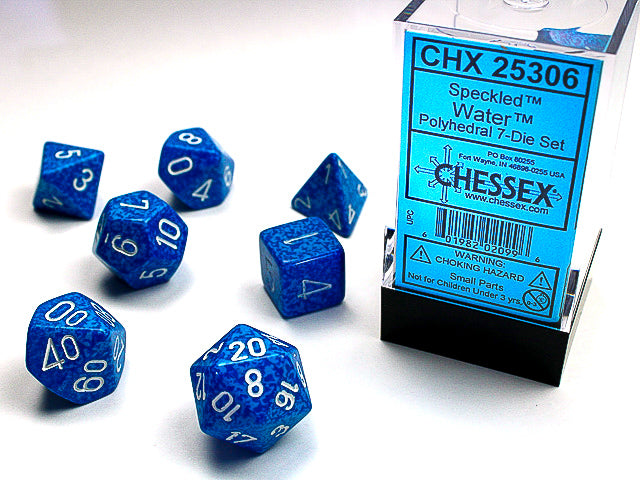 Speckled Water 7-Die Set Dice Chessex    | Red Claw Gaming