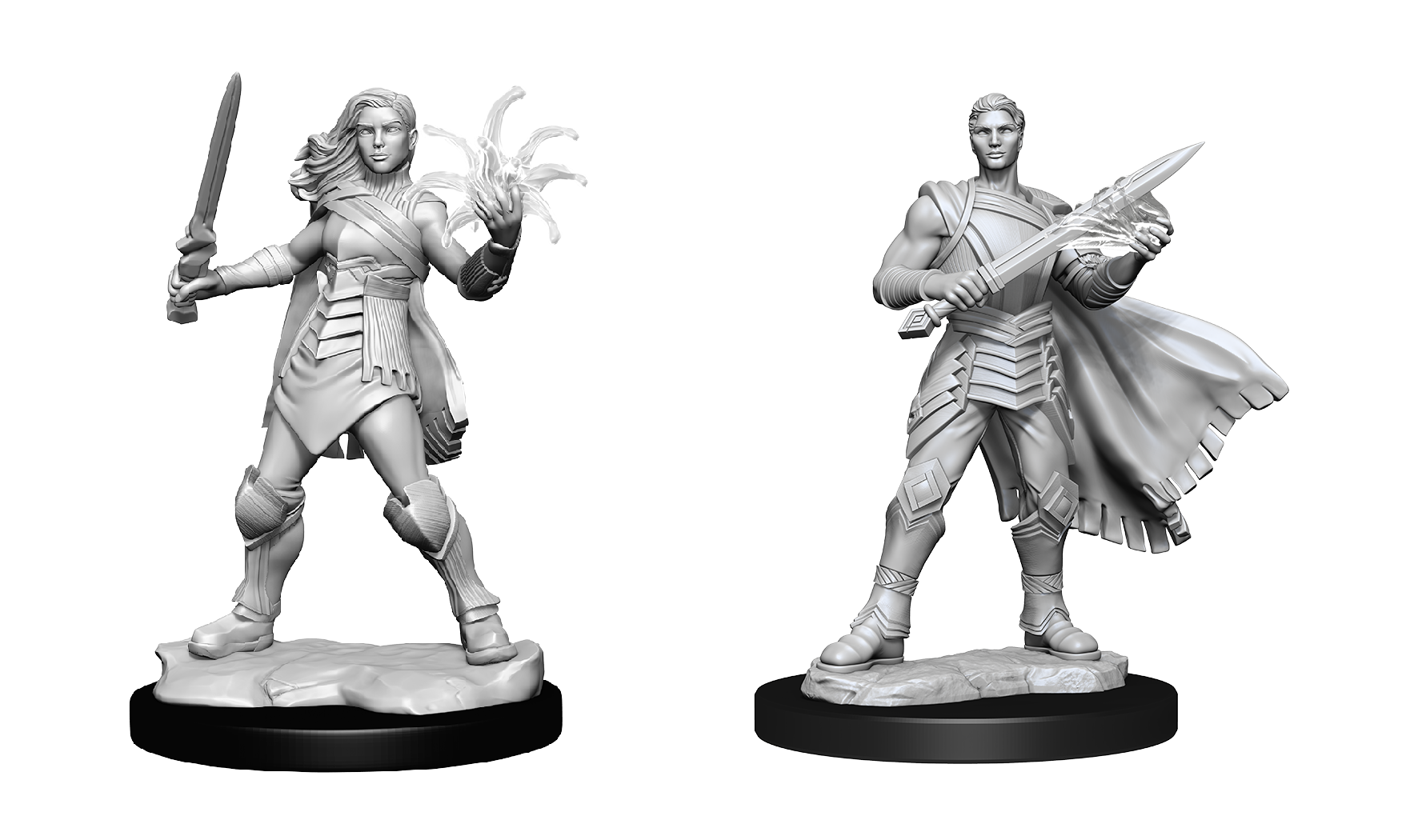 MTG UNPAINTED MINIS Rowan & Will Kenrith Minatures Wizkids Games    | Red Claw Gaming