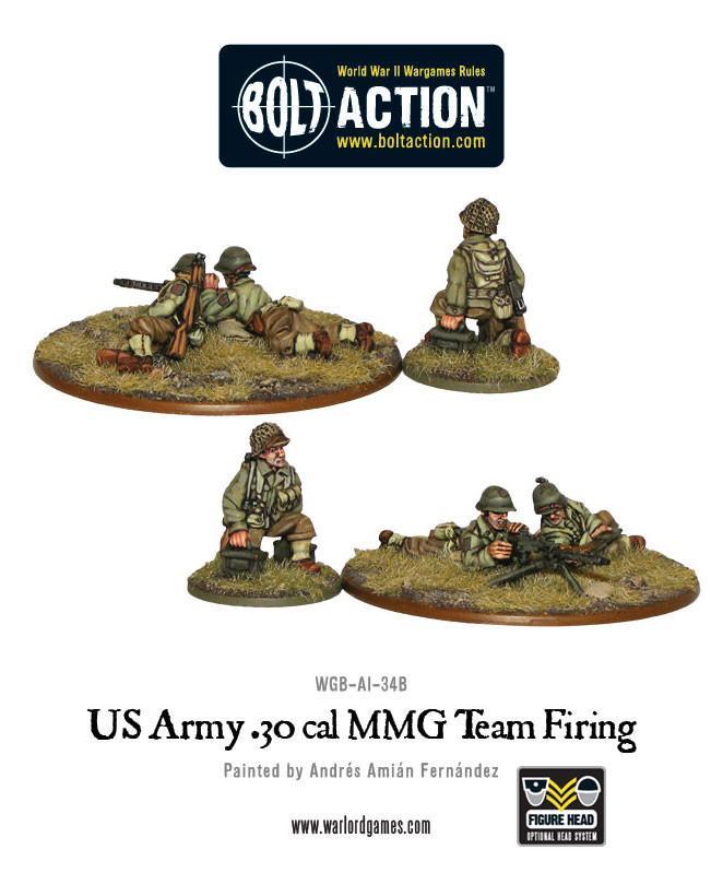 US Army 30 Cal MMG Team American Warlord Games    | Red Claw Gaming