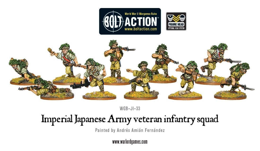 Imperial Japanese Veteran Infantry Squad Imperial Japan Warlord Games    | Red Claw Gaming