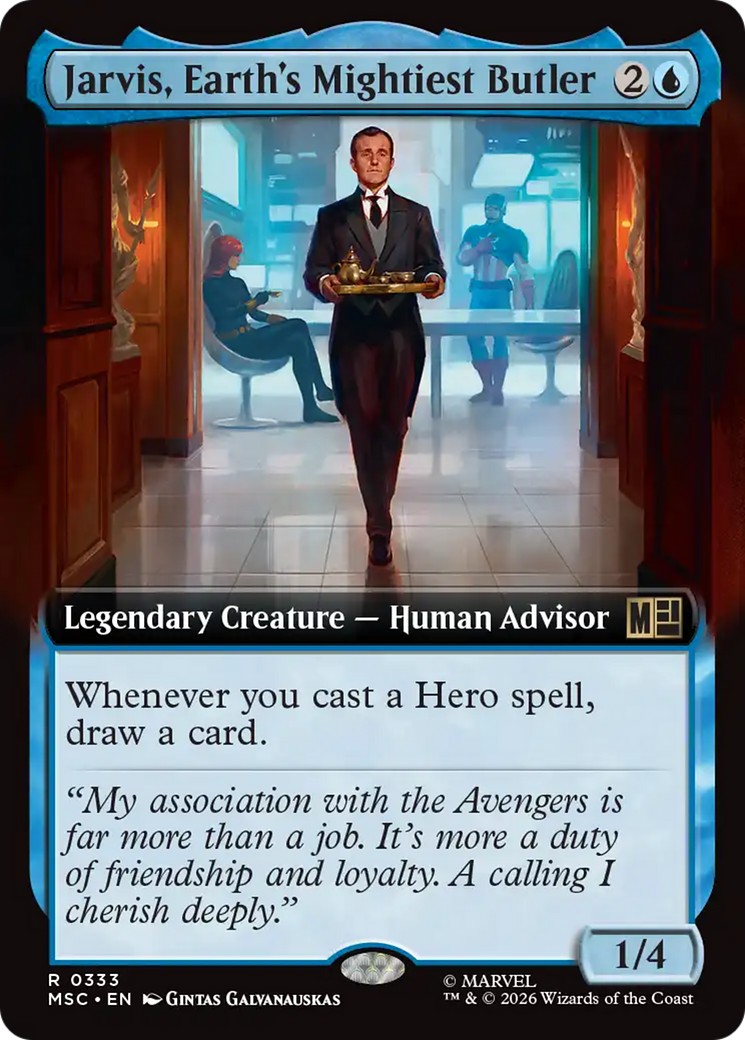 Jarvis, Earth's Mightiest Butler (Extended Art) [Marvel Super Heroes Commander] | Red Claw Gaming