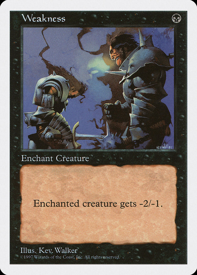 Weakness [Fifth Edition] MTG Single Magic: The Gathering | Red Claw Gaming